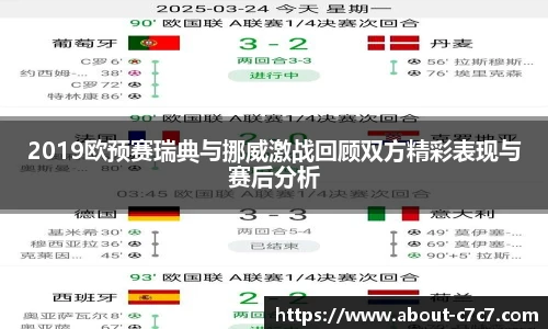 2019欧预赛瑞典与挪威激战回顾双方精彩表现与赛后分析